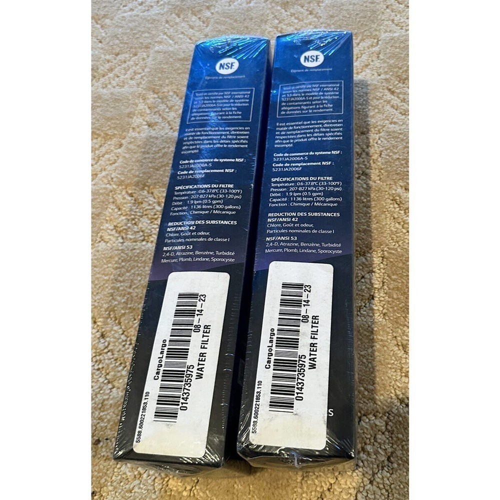 LG Electronics LT600PC Refrigerator Water Filter 2 PACK New In Box​​​​​ - Picture 2 of 4